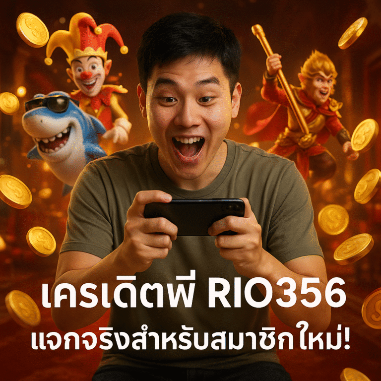 เครดิตฟรี RIO356 แจกจริงสำหรับสมาชิกใหม่!