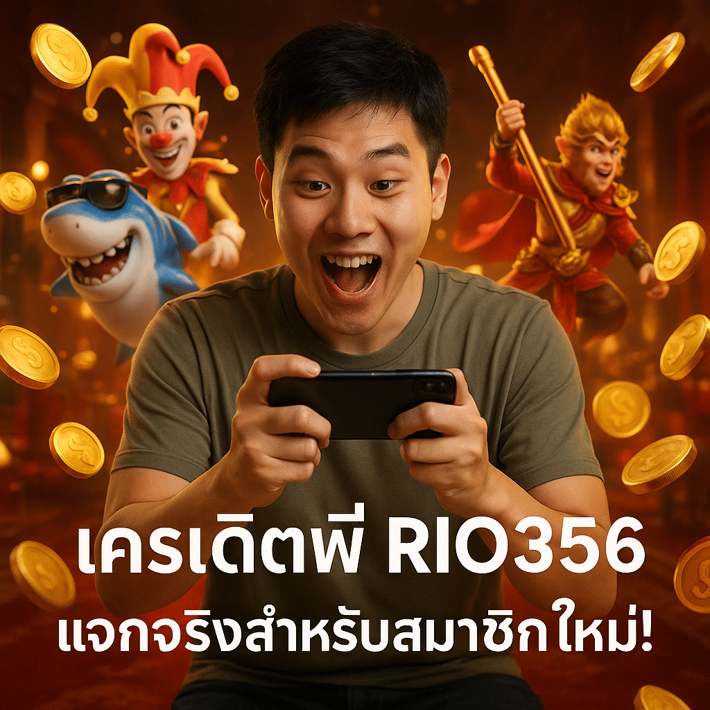เครดิตฟรี RIO356 แจกจริงสำหรับสมาชิกใหม่!