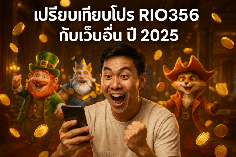 เปรียบเทียบโปร RIO356 กับเว็บอื่น ปี 2025