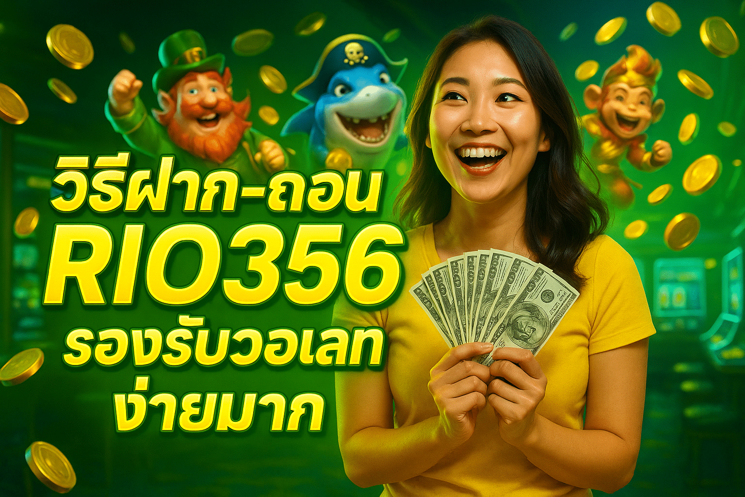 วิธีฝาก-ถอน RIO356 รองรับวอเลทง่ายมาก